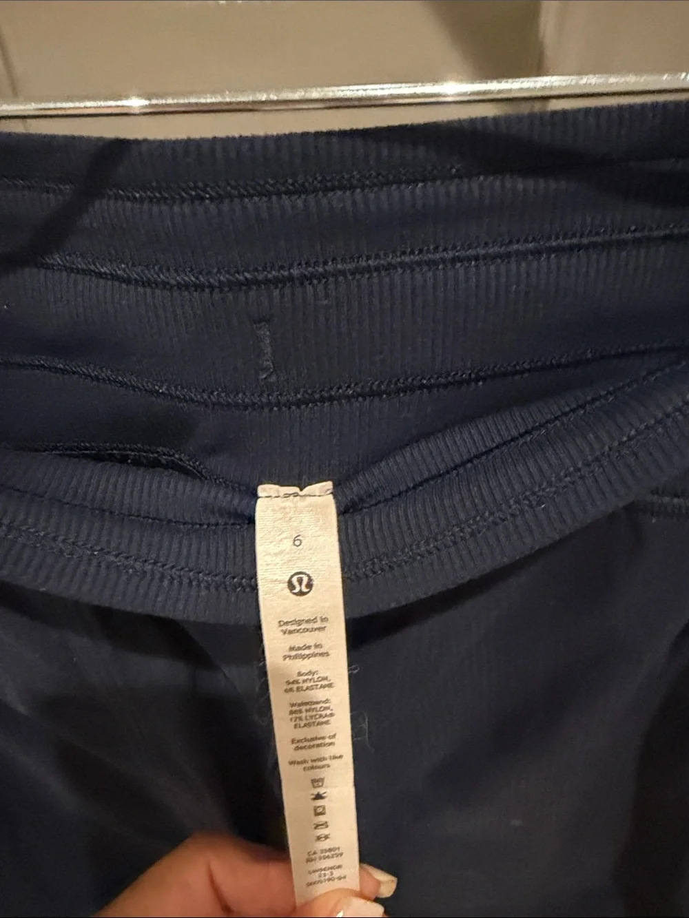 lululemon athletica Navy Drawstring Relaxed Fit Leggings